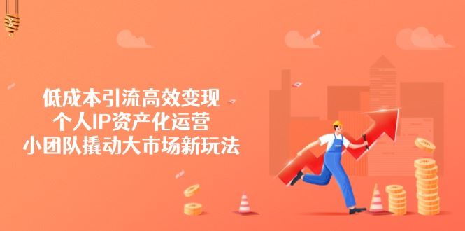 （14555期）低成本引流高效变现，个人IP资产化运营，小团队撬动大市场新玩法-咩咩网络