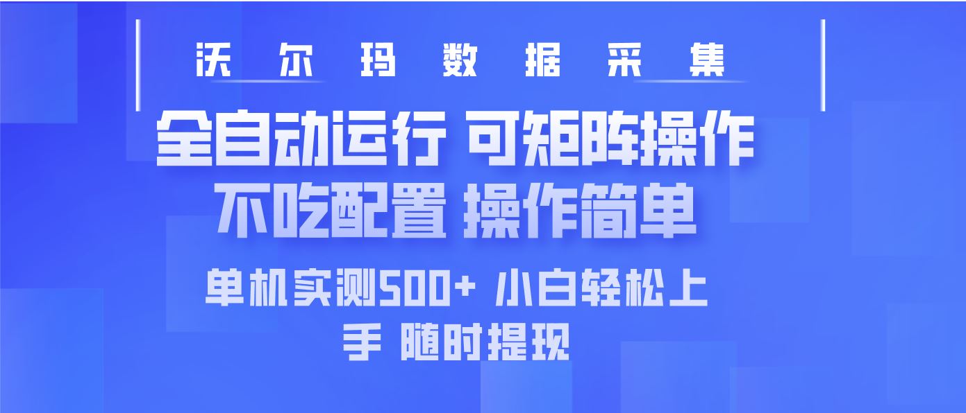 （14560期）最新沃尔玛平台采集 全自动运行 可矩阵单机实测500+ 操作简单-咩咩网络