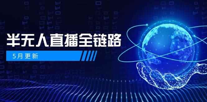 （14787期）5月更新-半无人直播全链路：AI数字人+千川截流实战，女装选品与防违规…-咩咩网络