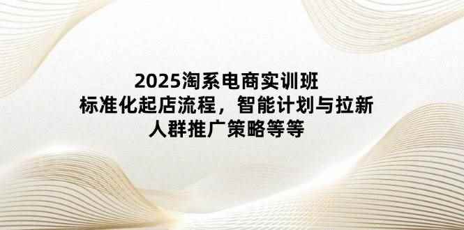 （14522期）2025淘系电商实训班：标准化起店流程，智能计划与拉新，人群推广策略等等-咩咩网络