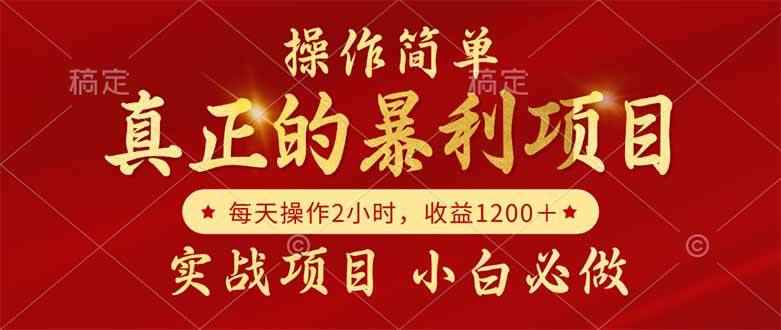 （14978期）真正的暴利项目，操作简单，每天收益1200＋，自己做老板-咩咩网络