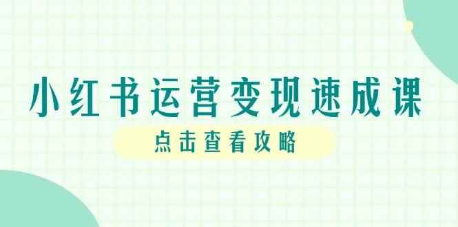 （14951期）小红书运营变现速成课，账号搭建到暴力起号，个人IP全流程指南-咩咩网络