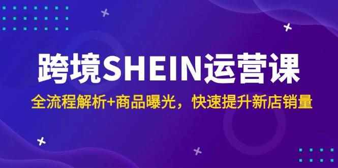 （14832期）跨境SHEIN运营课，全流程解析+商品曝光，快速提升新店销量-咩咩网络