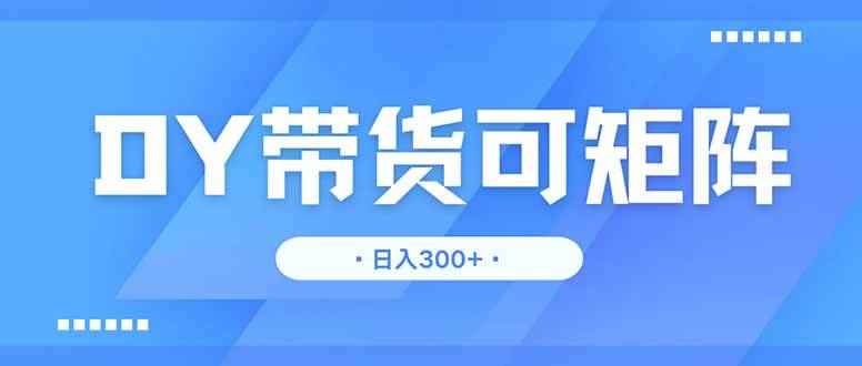 （14414期）DY带货，日入300＋矩阵无上限-咩咩网络