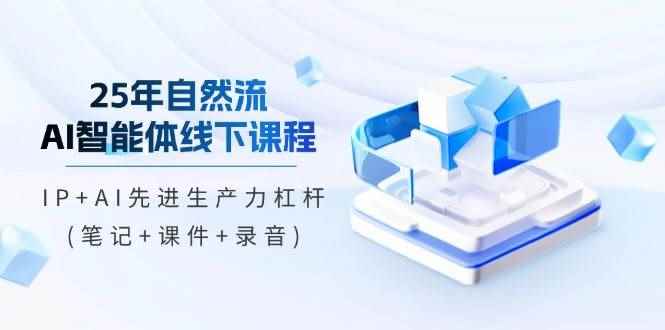 （14294期）25年自然流AI智能体线下课程，IP+AI先进生产力杠杆(笔记+课件+录音)-咩咩网络