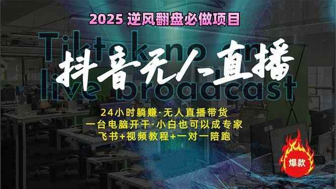 （14539期）抖音无人直播新风口：轻松实现睡后收入，一人管理多设备，24小时不间断…-咩咩网络