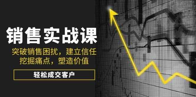 （14297期）销售实战课，突破销售困扰，建立信任，挖掘痛点，塑造价值，轻松成交客户-咩咩网络