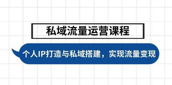 （14137期）私域流量运营课程，个人IP打造与私域搭建，助力学员实现流量变现-咩咩网络