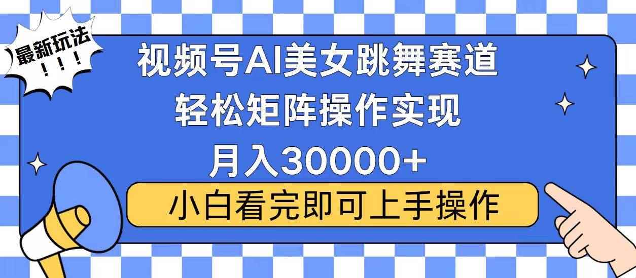（13813期）视频号蓝海赛道玩法，当天起号，拉爆流量收益，小白也能轻松月入30000+-咩咩网络