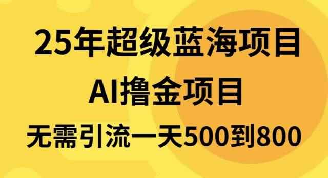 （13746期）25年超级蓝海项目一天800+，半搬砖项目，不需要引流-咩咩网络