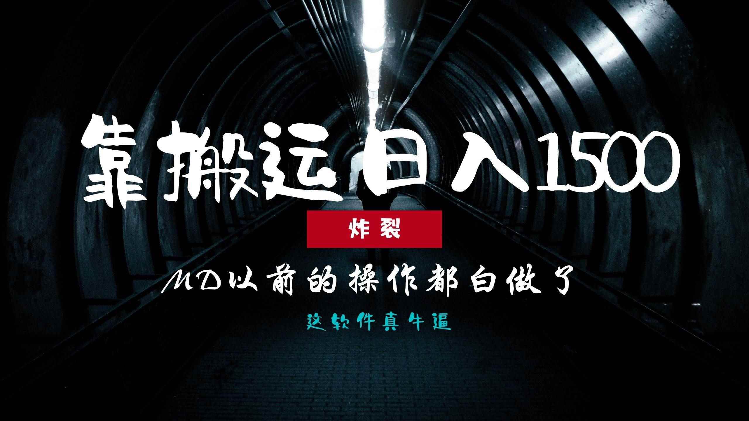 （13568期）炸裂！0基础搬运也能批量日赚1500+，以前的操作都白做了！-咩咩网络