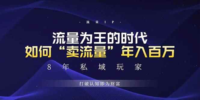 （13433期）未来如何通过“卖流量”年入百万，跨越一切周期绝对蓝海项目-咩咩网络