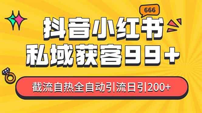 （13421期）某音，小红书，野路子引流玩法截流自热一体化日引200+精准粉 单日变现3…-咩咩网络