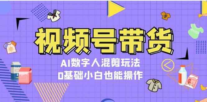（13359期）视频号带货，AI数字人混剪玩法，0基础小白也能操作-咩咩网络