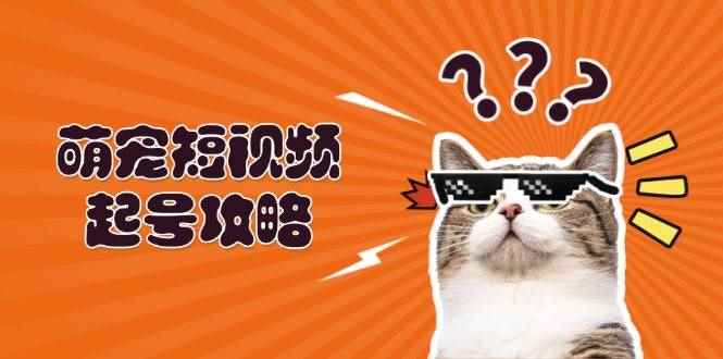 （13135期）萌宠-短视频起号攻略：定位搭建推流全解析，助力新手轻松打造爆款-咩咩网络