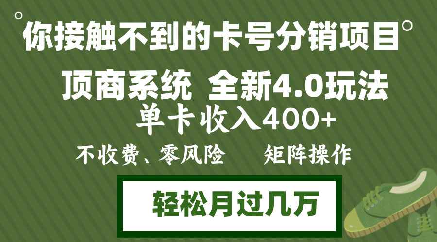 （12917期）年底卡号分销顶商系统4.0玩法，单卡收入400+，0门槛，无脑操作，矩阵操…-咩咩网络