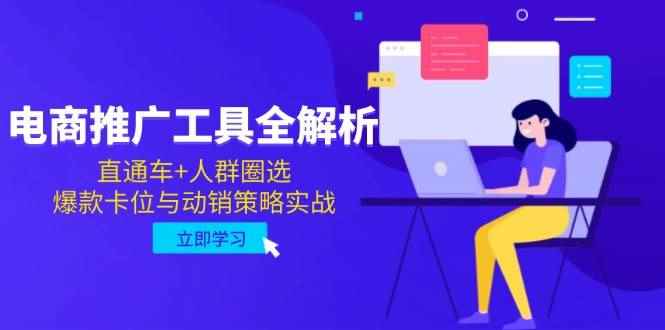 （14866期）电商推广工具全解析，直通车+人群圈选，爆款卡位与动销策略实战-咩咩网络