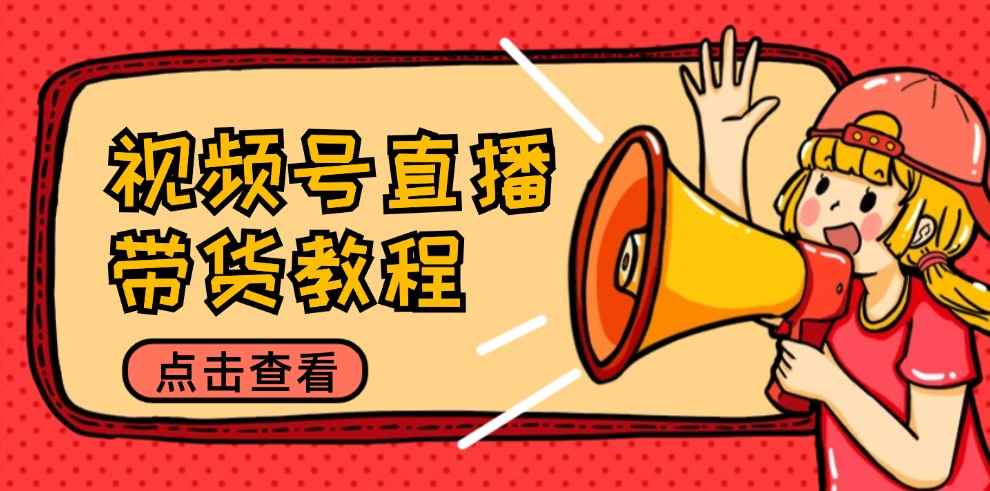 （12796期）视频号直播带货教程：选品思路与话术拆解/掌握多种带货套路/提升直播效果-咩咩网络