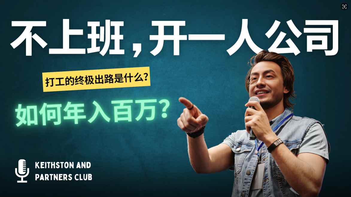 （12647期）不上班，开一人公司，如何年入百万？-咩咩网络