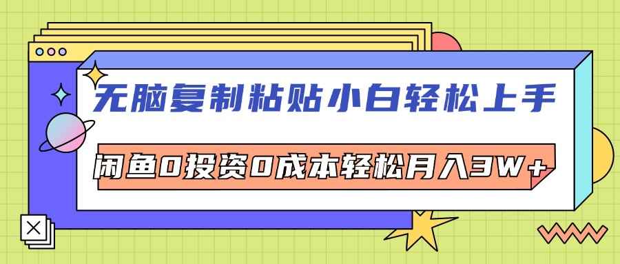（12431期）无脑复制粘贴，小白轻松上手，电商0投资0成本轻松月入3W+-咩咩网络