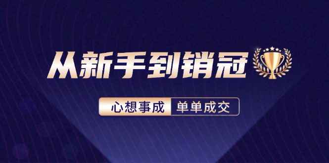 （12383期）从新手到销冠：精通客户心理学，揭秘销冠背后的成交秘籍-咩咩网络