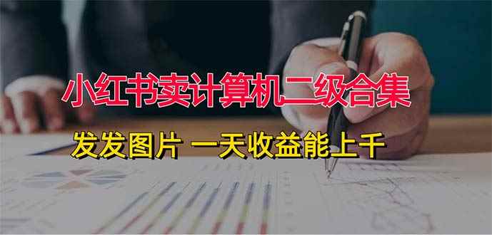 （12228期）小红书卖计算机二级合集，发发图片 一天收益能上千-咩咩网络