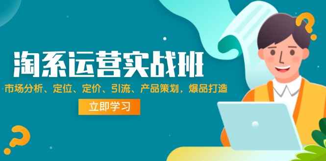 （12186期）淘系运营实战班：市场分析、定位、定价、引流、产品策划，爆品打造-咩咩网络
