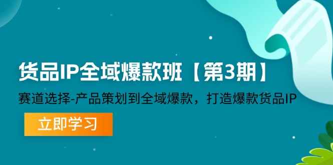 （12078期）货品-IP全域爆款班【第3期】赛道选择-产品策划到全域爆款，打造爆款货品IP-咩咩网络
