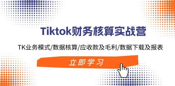 （11978期）Tiktok财务核算实战营：TK业务模式/数据核算/应收款及毛利/数据下载及报表-咩咩网络
