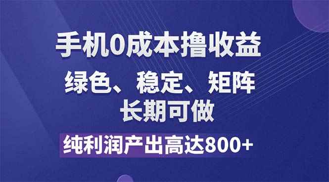 （11976期）纯利润高达800+，手机0成本撸羊毛，项目纯绿色，可稳定长期操作！-咩咩网络