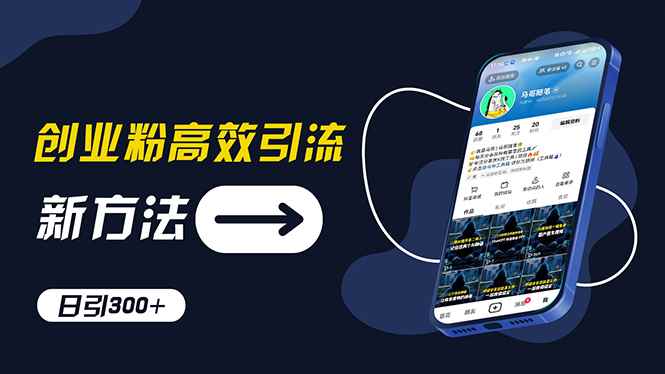 （11890期）创业粉高效引流，抖音工具号玩法，日引300+，不要成为学习高手，要成为…-咩咩网络