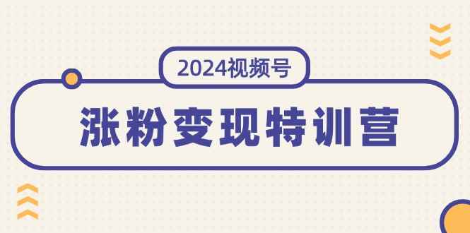 （11779期）2024视频号-涨粉变现特训营：一站式打造稳定视频号涨粉变现模式（10节）-咩咩网络