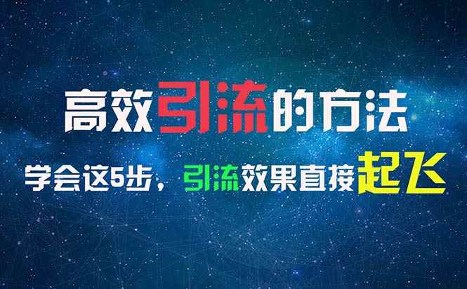 （11776期）高效引流的方法，可以帮助你日引300+创业粉，一年轻松收入30万，比打工强-咩咩网络