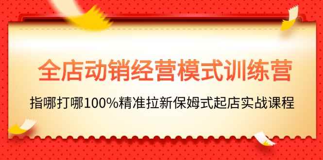 （11460期）全店动销-经营模式训练营，指哪打哪100%精准拉新保姆式起店实战课程-咩咩网络