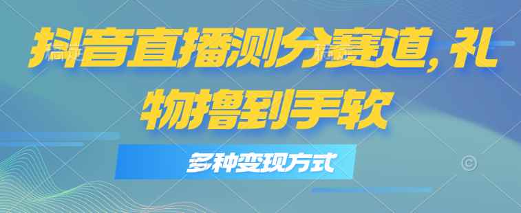（11380期）抖音直播测分赛道，多种变现方式，轻松日入1000+-咩咩网络