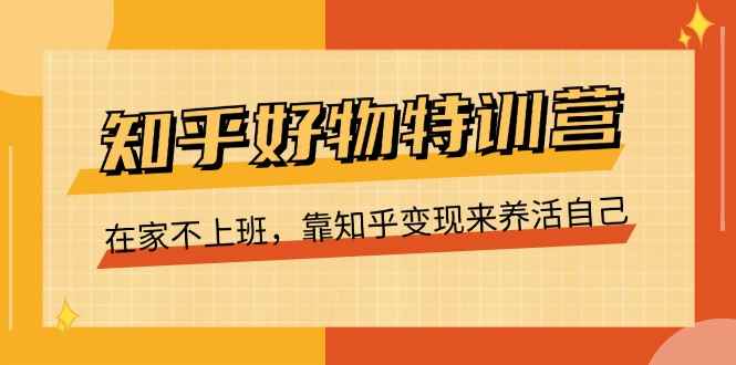 （11369期）知乎好物特训营，在家不上班，靠知乎变现来养活自己（16节）-咩咩网络