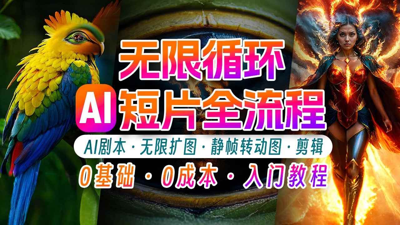 AI剪辑无限循环画面：新手轻松月入上万-咩咩网络