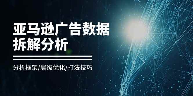 （11004期）亚马逊-广告数据拆解分析，分析框架/层级优化/打法技巧（8节课）-咩咩网络