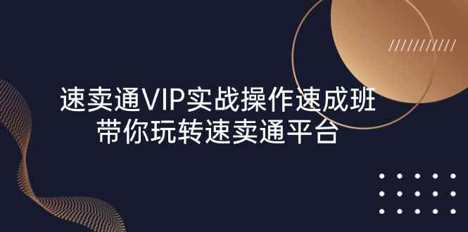 （10935期）速卖通 VIP实战操作-速成班，带你玩转速卖通平台（23节）-咩咩网络