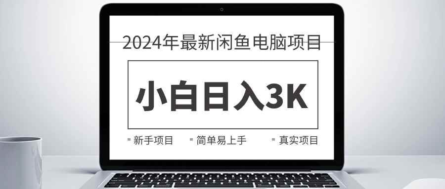 （10845期）2024最新闲鱼卖电脑项目，新手小白日入3K+，最真实的项目教学-咩咩网络
