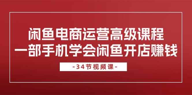 （10686期）闲鱼电商运营高级课程，一部手机学会闲鱼开店赚钱（34节课）-咩咩网络