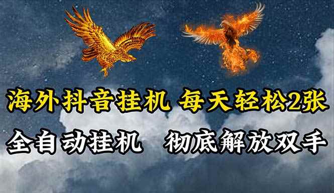 （10594期）海外抖音挂机，全自动挂机，每天轻松两张-咩咩网络