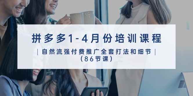 （10495期）拼多多1-4月份培训课程，自然流强付费推广全套打法和细节（86节课）-咩咩网络