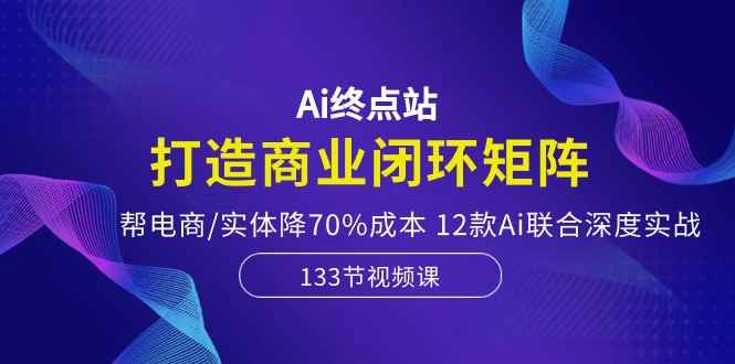 （10428期）Ai终点站，打造商业闭环矩阵，帮电商/实体降70%成本，12款Ai联合深度实战-咩咩网络