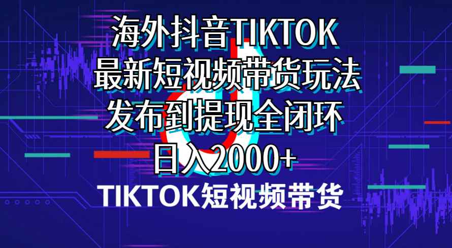 （10320期）海外短视频带货，最新短视频带货玩法发布到提现全闭环，日入2000+-咩咩网络