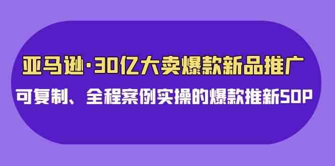 （9944期）亚马逊30亿·大卖爆款新品推广，可复制、全程案例实操的爆款推新SOP-咩咩网络