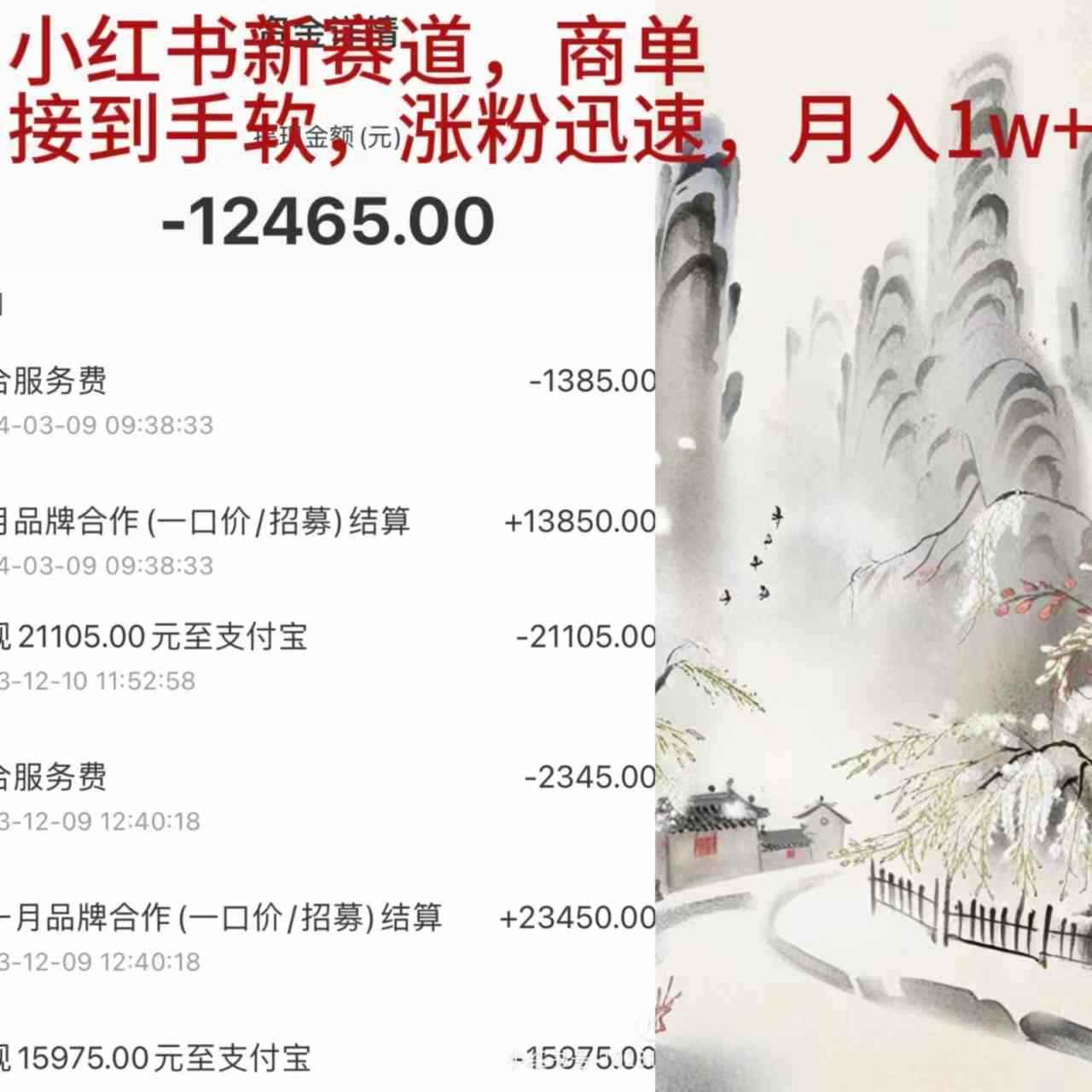 （9476期）小红书新赛道，商单接到手软，涨粉迅速，月入1w+-咩咩网络