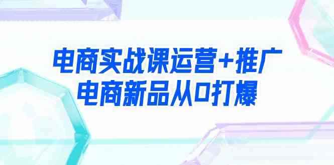 （9313期）电商实战课运营+推广，电商新品从0打爆（99节视频课）-咩咩网络