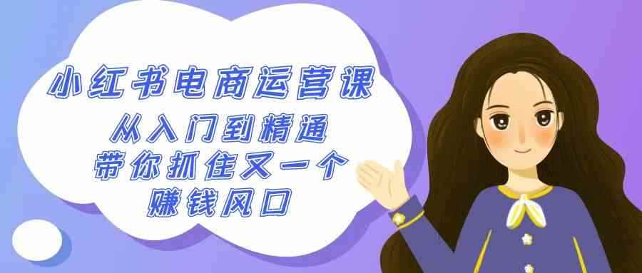 （9053期）2024小红书-电商运营课，从入门到精通，带你抓住又一个赚钱风口（50节课）-咩咩网络