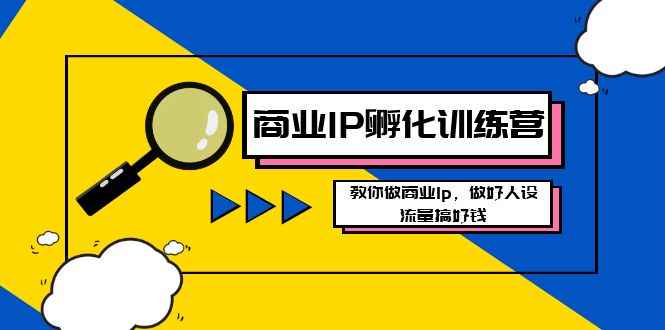 （8539期）商业IP-孵化训练营新版，教你做商业Ip，做好人设，流量搞好钱-咩咩网络